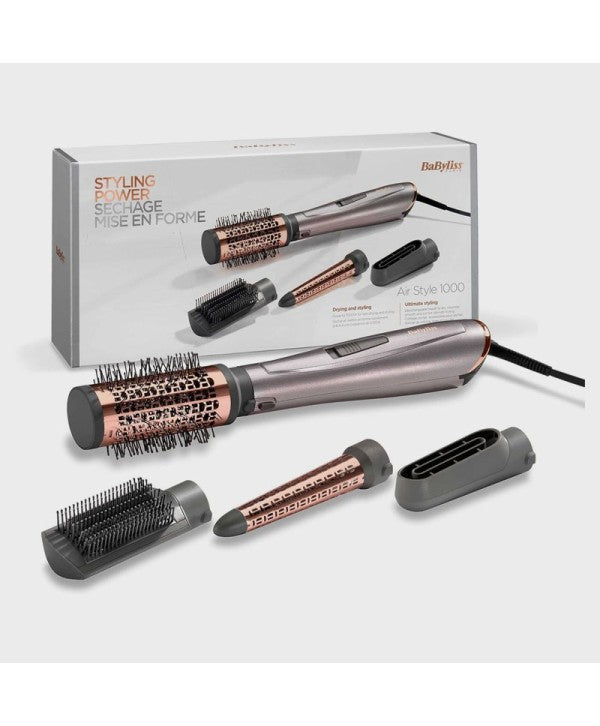 Babyliss Air Styler Set 1000W – Shadow Grey/Rose Gold (4 Accessories)