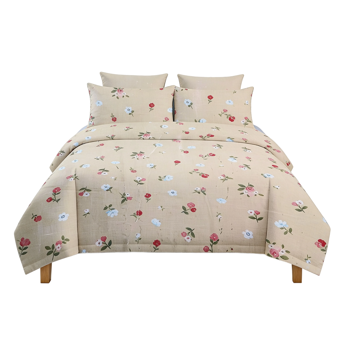 London Dreams Brida Maroon Bedsheet Set