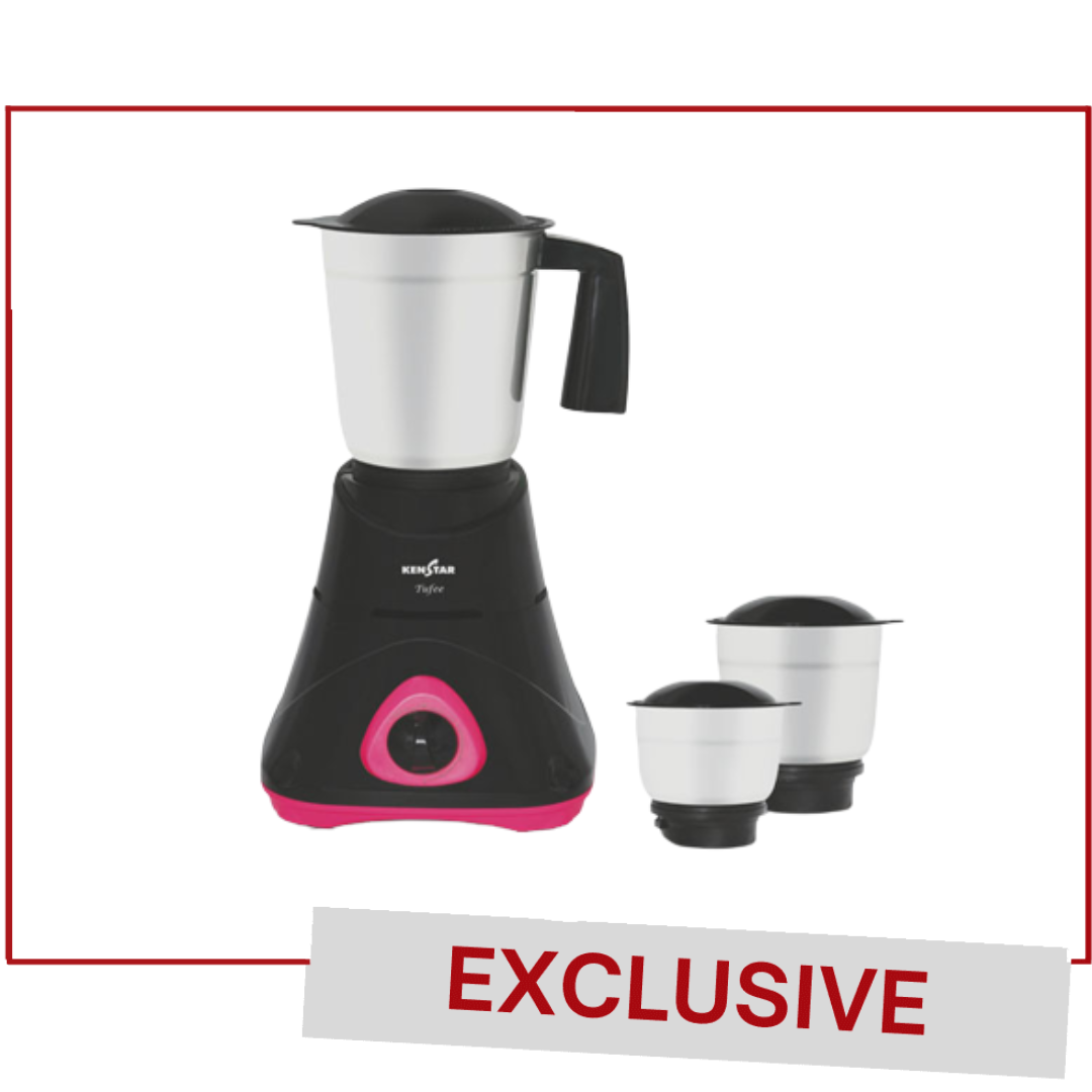 KENSTAR MIXER GRINDER TUFEE BLACK/PINK 500W KMTUF50P3SRODJS