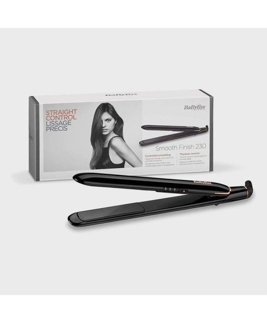 Babyliss Smooth Finish Hair Straightener – Black & Rose Gold