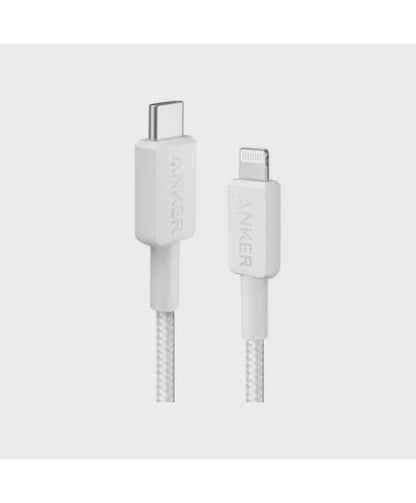 Anker 542 USB-C to Lightning Cable 3ft – Bio-Based, White