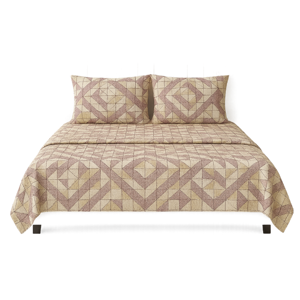 Metropolis Precious Maroon Bedsheet Set
