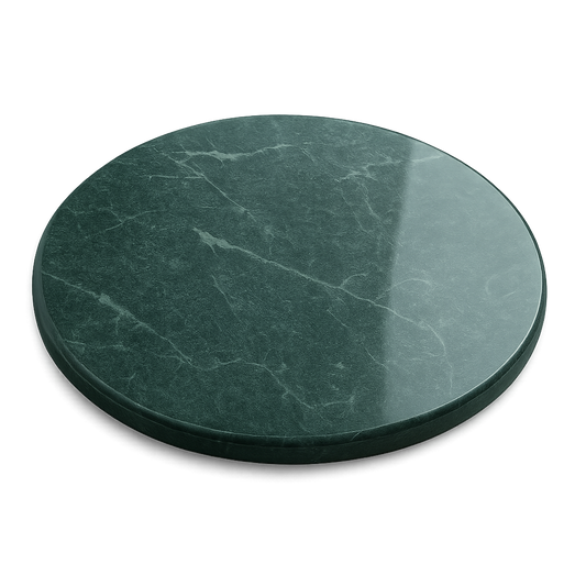 Premium Marble Rolling Board (Chowki) with Wooden Handle Belan