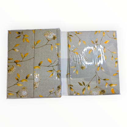 Metropolis Daffodil Super Soft Bedsheet Set (Light Green Floral)
