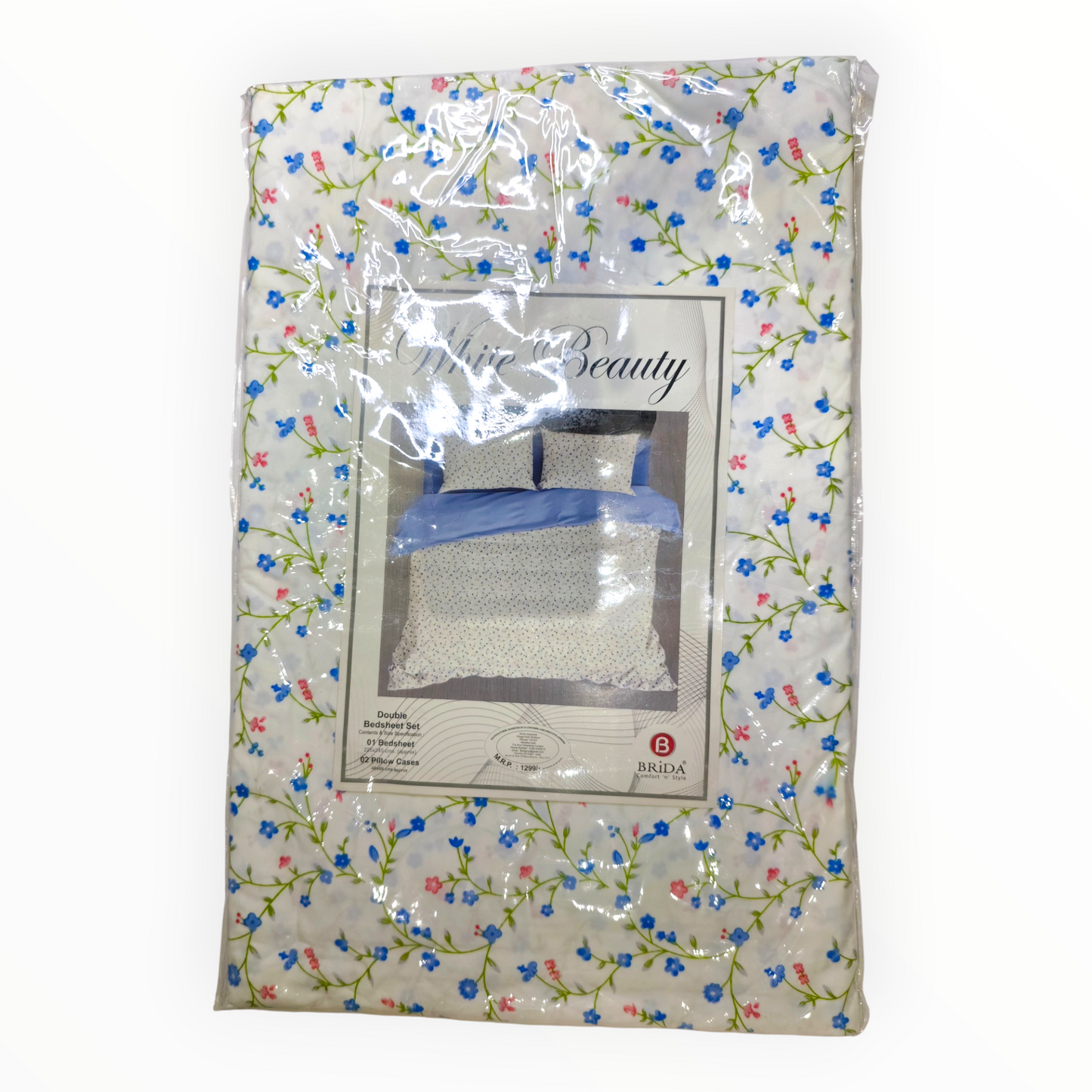 Brida White Beauty Bedsheet Set