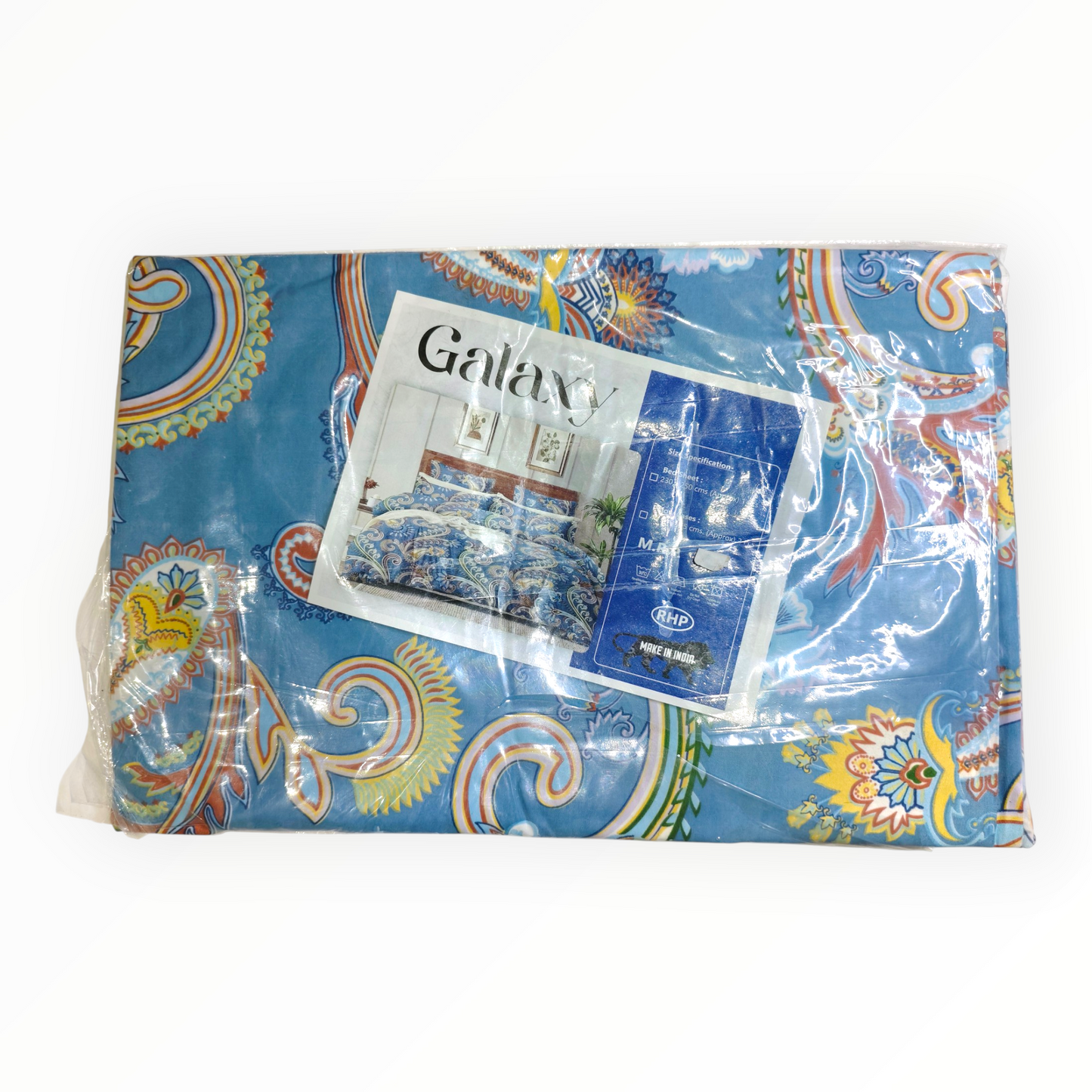 Galaxy Blue Flower Bedsheet Set