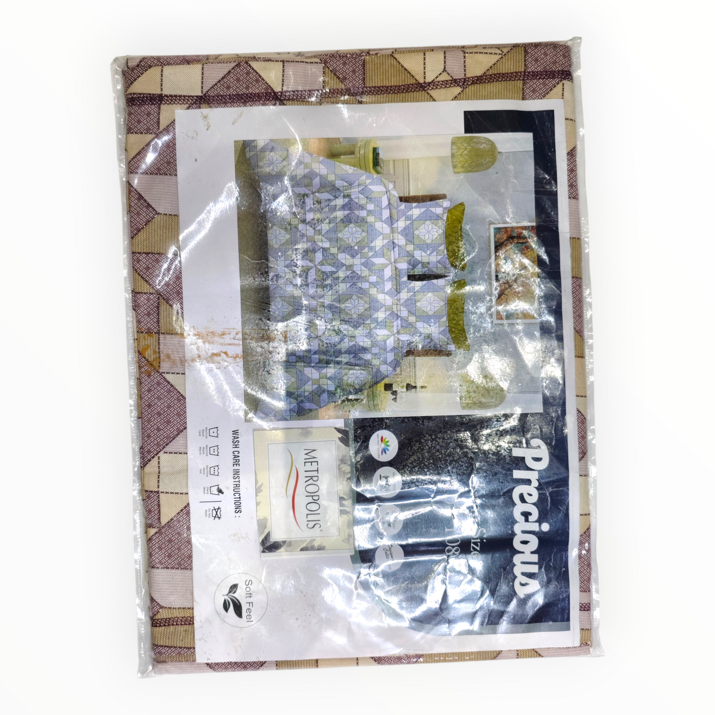 Metropolis Precious Maroon Bedsheet Set