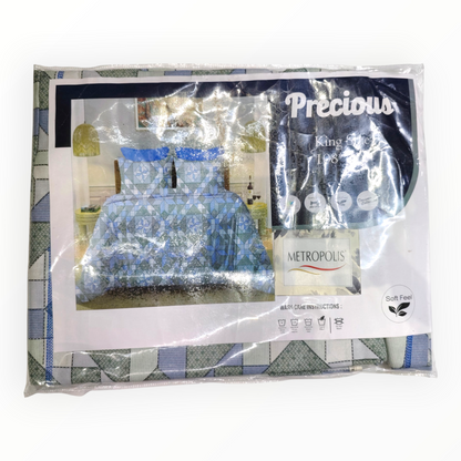Metropolis Precious Blue Bedsheet Set