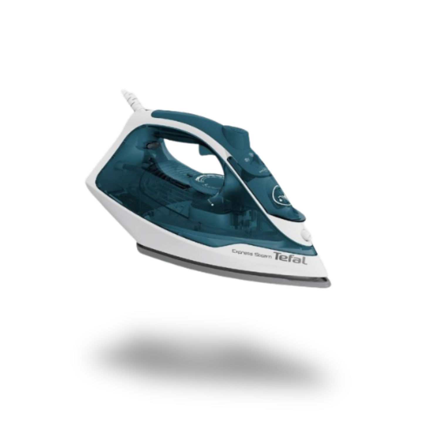 Tefal Steam Iron Express – 2400W, 185g Steam Press, Blue/White, 2-Year Warranty