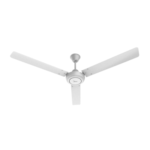Ventilateur de plafond Midea 56" blanc – 5 vitesses, minuterie et économie d'énergie, garantie d'un an
