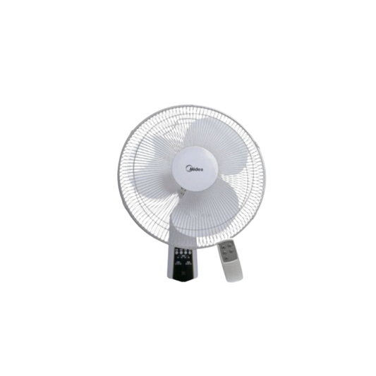Midea Wall Fan 16" White – Remote Control, 3 Blades, 3 Speeds & 7.5H Timer