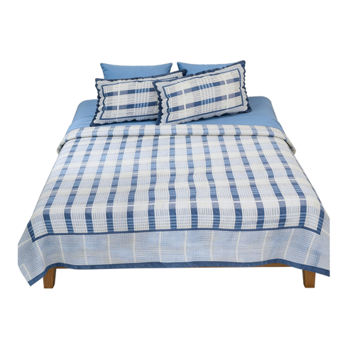 Oxford Blue Stripe Bedsheet Set