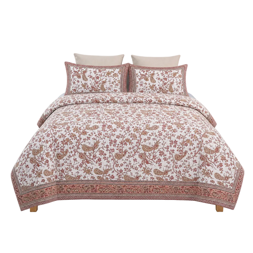 Oxford Purple Peacock Bedsheet Set