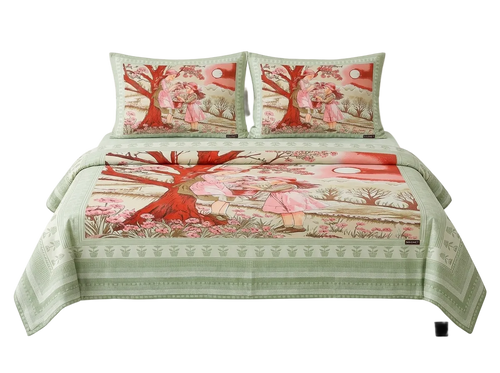 Magnet Tree Design Bedsheet Set