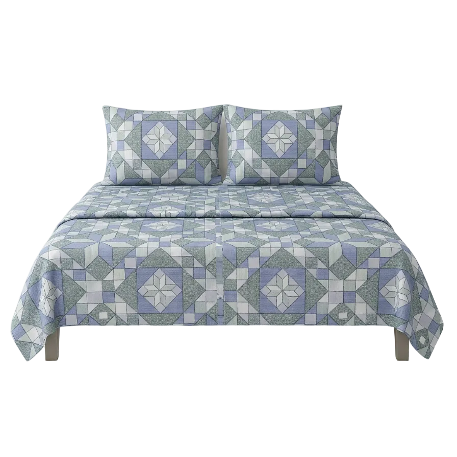 Metropolis Precious Blue Bedsheet Set